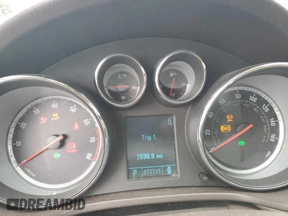 2011 Buick Regal CXL RL6 with VIN W04GU5GC9B1008105, listed as a Copart auction lot 47742665 with 77,717 mi miles and Salvage Title. Bid and sale history available at carsss.com. Image 9.