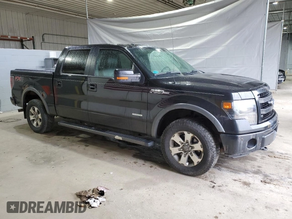 2013 Ford F-150 XL with VIN 1FTFW1ETXDFC75525, listed as a Copart auction lot 55118495 with 157,018 mi miles and Clean Title. Bid and sale history available at carsss.com. Image 4.
