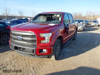 2015 Ford F-150 XLT with VIN 1FTEW1EG4FKD58974, listed as a IAAI auction lot 41758137 with 104,656 mi miles. Bid and sale history available at carsss.com. Image 17.