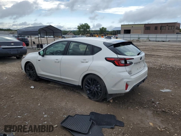 2024 Subaru Impreza RS with VIN JF1GUHHC0R8350698, listed as a Copart auction lot 69672104 with 1,805 mi miles and Salvage Title. Bid and sale history available at carsss.com. Image 2.