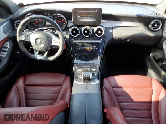 2018 Mercedes-Benz C 43 AMG with VIN 55SWF6EB9JU240378, listed as a Copart auction lot 82298494 with 79,513 mi miles and Salvage Title. Bid and sale history available at carsss.com. Image 8.
