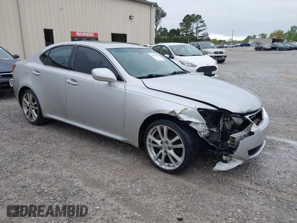 2006 Lexus IS 250 Manual with VIN JTHBK262362012131, listed as a IAAI auction lot 41938852 with 183,552 mi miles. Bid and sale history available at carsss.com. Image 1.