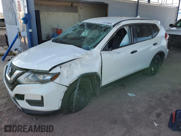 2017 Nissan Rogue S with VIN JN8AT2MT7HW132844, listed as a Copart auction lot 51873665 with 77,664 mi miles and Salvage Title. Bid and sale history available at carsss.com. Image 1.