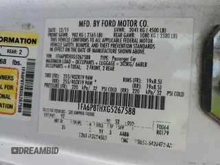 2016 Ford Mustang EcoBoost with VIN 1FA6P8THXG5267588, listed as a Copart auction lot 54658075 with 145,595 mi miles and Salvage Title. Bid and sale history available at DreamBid. Image 13.