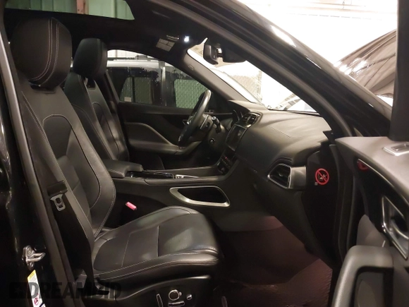 2018 Jaguar F-Pace 30t R-Sport with VIN SADCL2GX8JA281161, listed as a IAAI auction lot 41697529 with 81,242 mi miles and . Bid and sale history available at DreamBid. Image 5.
