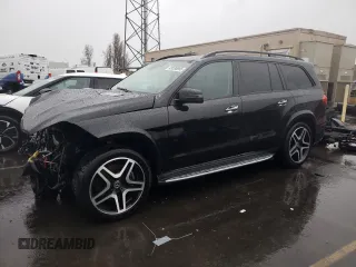2018 Mercedes-Benz GLS with VIN 4JGDF7DEXJB143439, listed as a Copart auction lot 43530955 with 98,405 mi miles and Salvage Title. Bid and sale history available at carsss.com. Image 1.