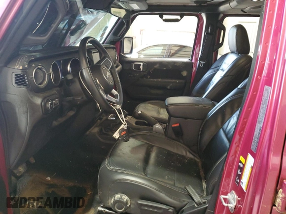 2022 Jeep Wrangler Unlimited Sahara with VIN 1C4HJXEN0NW106045, listed as a Copart auction lot 52383455 with 104,937 mi miles and Salvage title. Bid and sale history available at DreamBid. Image 7.