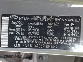 2023 Hyundai Santa Cruz SEL z VIN 5NTJCDAE6PH041342, wystawiony jako IAAI lot #42192227 z przebiegiem Nie podano mil oraz . Historia ofert i sprzedaży dostępna na DreamBid. Obrazek 9.