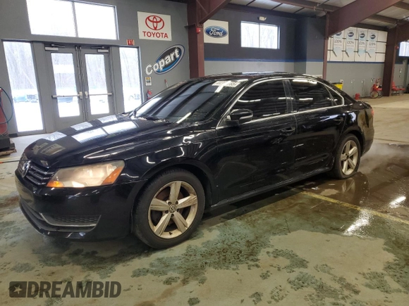 2013 Volkswagen Passat SE with VIN 1VWBH7A35DC010723, listed as a Copart auction lot 44300785 with 170,942 mi miles and Clean Title. Bid and sale history available at carsss.com. Image 1.