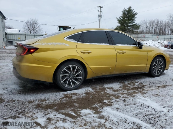 2020 Hyundai Sonata SEL Plus with VIN 5NPEJ4J29LH015663, listed as a Copart auction lot 41431945 with 91,065 mi miles and Non Repairable. Bid and sale history available at carsss.com. Image 3.