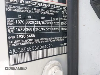 2008 Mercedes-Benz R 3.5L with VIN 4JGCB56E58A064690, listed as a IAAI auction lot 42522618 with 186,147 mi miles and . Bid and sale history available at DreamBid. Image 9.