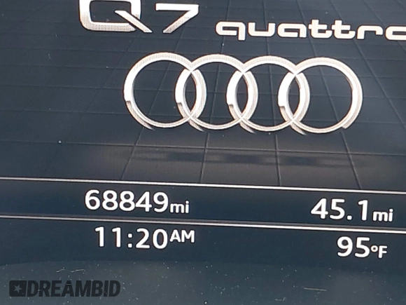 2017 Audi Q7 Prestige with VIN WA1VAAF71HD010516, listed as a IAAI auction lot 42689590 with 68,849 mi miles and . Bid and sale history available at DreamBid. Image 16.