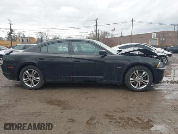 2013 Dodge Charger RT with VIN 2C3CDXDT7DH588158, listed as a IAAI auction lot 41663249 with 109,443 mi miles. Bid and sale history available at carsss.com. Image 13.