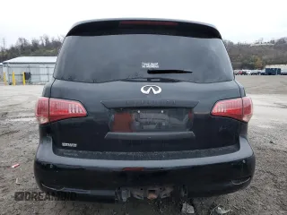 2011 Infiniti QX56 7-passenger with VIN JN8AZ2NE9B9006375, listed as a Copart auction lot 81569174 with 186,785 mi miles and Clean Title. Bid and sale history available at carsss.com. Image 6.