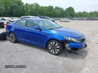 2013 Kia Optima SX with VIN 5XXGR4A62DG107957, listed as a IAAI auction lot 42479965 with 177,357 mi miles and . Bid and sale history available at DreamBid. Image 1.
