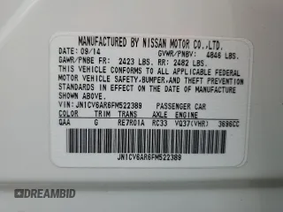 2015 Infiniti Q40 with VIN JN1CV6AR6FM522389, listed as a Copart auction lot 70582074 with 113,473 mi miles and Salvage Title. Bid and sale history available at carsss.com. Image 13.