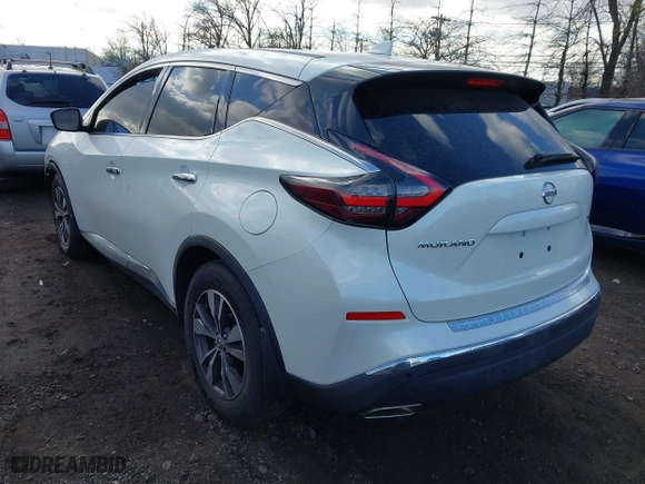 2021 Nissan Murano S with VIN 5N1AZ2AS8MC146605, listed as a IAAI auction lot 41683334 with 48,558 mi miles. Bid and sale history available at carsss.com. Image 3.