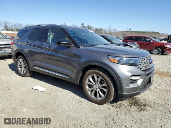 2023 Ford Explorer Limited with VIN 1FMSK7FH3PGA70128, listed as a Copart auction lot 47121985 with 35,551 mi miles and Salvage Title. Bid and sale history available at carsss.com. Image 4.