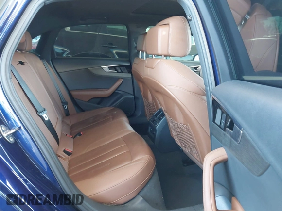 2020 Audi A4 Premium Plus with VIN WAUENAF46LA065907, listed as a IAAI auction lot 41647397 with 40,605 mi miles and . Bid and sale history available at DreamBid. Image 8.