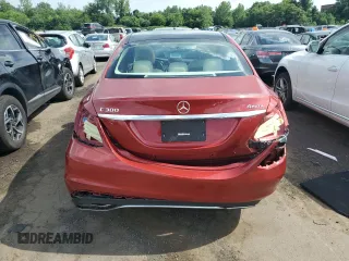 2018 Mercedes-Benz C 300 with VIN WDDWF4KB3JR416416, listed as a Copart auction lot 61609695 with 30,717 mi miles and Salvage title. Bid and sale history available at DreamBid. Image 6.