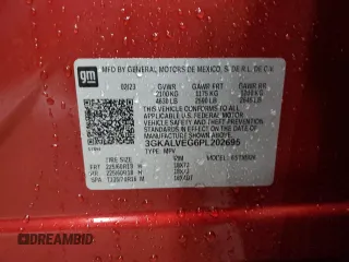 2023 GMC Terrain SLT z VIN 3GKALVEG6PL202695, wystawiony jako Copart lot #41474055 z przebiegiem 17 101 mil mil oraz Szkoda całkowita • Salvage title. Historia ofert i sprzedaży dostępna na DreamBid. Obrazek 13.
