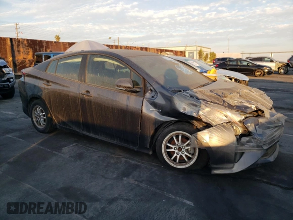 2018 Toyota Prius Two z VIN JTDKBRFU4J3058128, wystawiony jako Copart lot #83424624 z przebiegiem 87 440 mil mil oraz Szkoda całkowita • Salvage title. Historia ofert i sprzedaży dostępna na DreamBid. Obrazek 4.