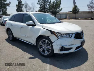 2018 Acura MDX Technology with VIN 5J8YD4H50JL015632, listed as a Copart auction lot 62608615 with 52,999 mi miles and Salvage title. Bid and sale history available at DreamBid. Image 4.