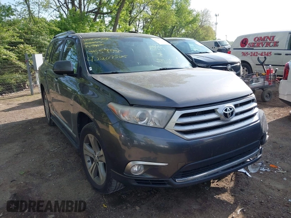 2011 Toyota Highlander Limited with VIN 5TDDK3EH7BS055802, listed as a IAAI auction lot 42207525 with 146,827 mi miles and . Bid and sale history available at DreamBid. Image 1.