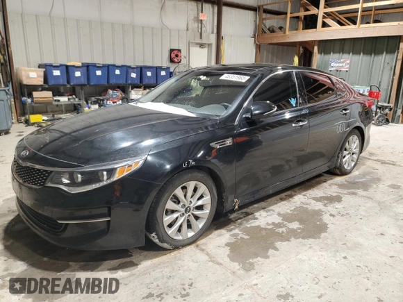 2016 Kia Optima EX with VIN 5XXGU4L39GG095456, listed as a Copart auction lot 46351965 with 100,589 mi miles and Salvage Title. Bid and sale history available at carsss.com. Image 1.