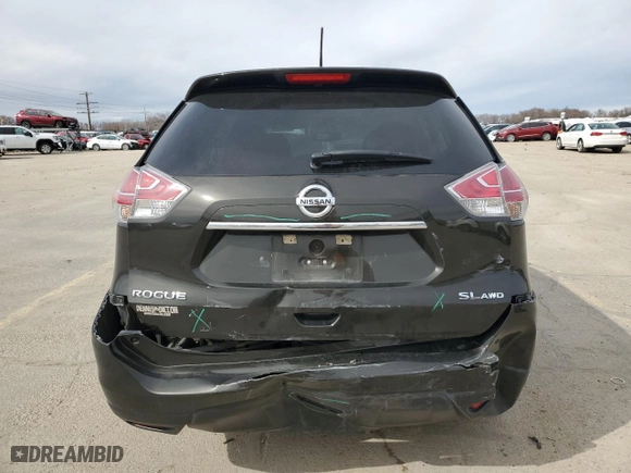 2015 Nissan Rogue SL with VIN 5N1AT2MV9FC824787, listed as a Copart auction lot 47578275 with 77,375 mi miles and Salvage Title. Bid and sale history available at carsss.com. Image 6.