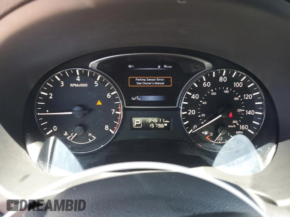 2015 Nissan Altima SL with VIN 1N4BL3AP1FC582538, listed as a Copart auction lot 57809795 with 134,611 mi miles and Salvage title. Bid and sale history available at DreamBid. Image 9.