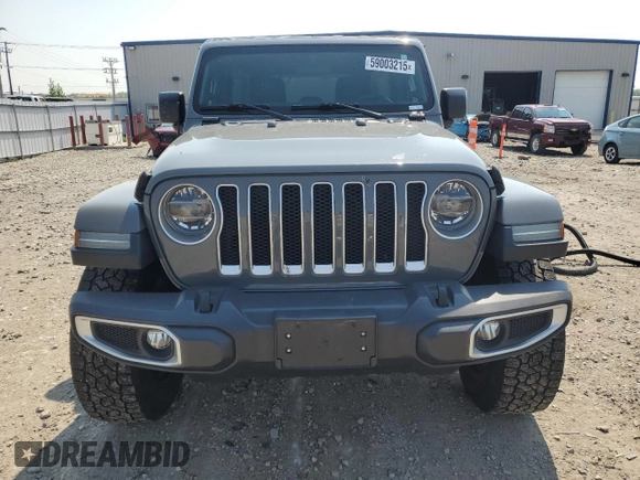 2018 Jeep Wrangler Unlimited Sahara with VIN 1C4HJXEG4JW241511, listed as a Copart auction lot 59003215 with 61,442 mi miles and Clean title. Bid and sale history available at DreamBid. Image 5.
