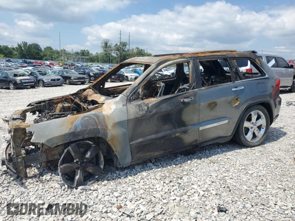 2013 Jeep Grand Cherokee Overland with VIN 1C4RJFCT1DC568100, listed as a Copart auction lot 67748514 with 0 mi miles and Non Repairable. Bid and sale history available at carsss.com. Image 1.