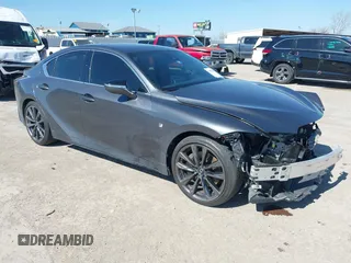 2024 Lexus IS with VIN JTHGZ1B25R5073808, listed as a IAAI auction lot 41657039 with 11,766 mi miles. Bid and sale history available at carsss.com. Image 1.