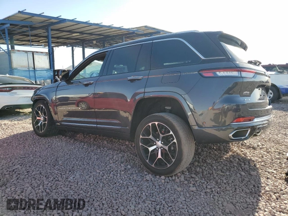 2023 Jeep Grand Cherokee Summit with VIN 1C4RJHEG1P8887273, listed as a Copart auction lot 56213845 with 13,874 mi miles and Salvage title. Bid and sale history available at DreamBid. Image 2.