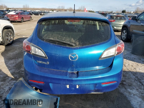 2012 Mazda 3 GX with VIN JM1BL1KF7C1521366, listed as a Copart auction lot 88390295 with 127,859 mi miles and Salvage Title. Bid and sale history available at carsss.com. Image 6.