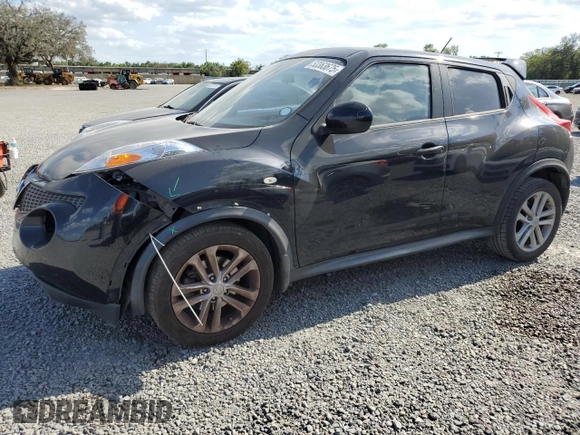 2012 Nissan Juke SV with VIN JN8AF5MR5CT112406, listed as a Copart auction lot 53363675 with 123,366 mi miles and Salvage Title. Bid and sale history available at carsss.com. Image 1.