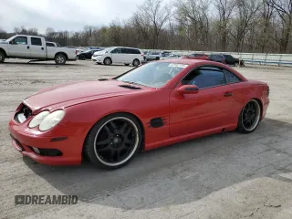 2005 Mercedes-Benz SL 500 with VIN WDBSK75F05F104676, listed as a Copart auction lot 52592125 with 116,791 mi miles and Clean Title. Bid and sale history available at DreamBid. Image 1.