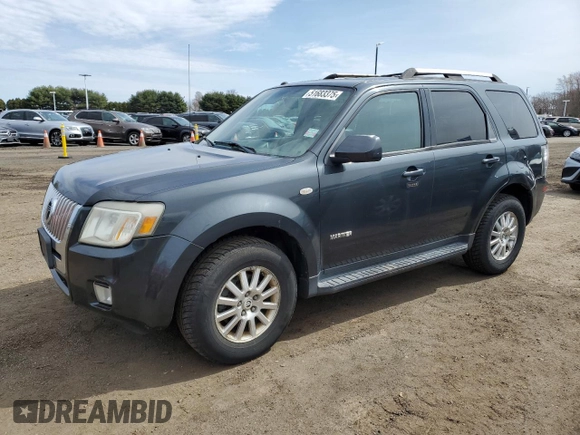 2008 Mercury Mariner Premier z VIN 4M2CU97178KJ40982, wystawiony jako Copart lot #51683375 z przebiegiem 127 132 mil mil oraz Szkody całkowita. Historia ofert i sprzedaży dostępna na DreamBid. Obrazek 1.