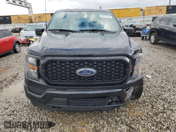 2023 Ford F-150 XL with VIN 1FTEW1EB4PKF59134, listed as a Copart auction lot 85747264 with 25,038 mi miles and Salvage Title. Bid and sale history available at carsss.com. Image 5.