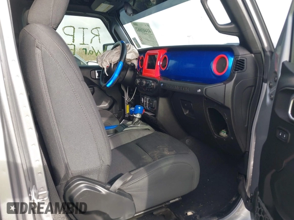 2020 Jeep Wrangler Unlimited Sport S with VIN 1C4HJXDG4LW221778, listed as a IAAI auction lot 41441662 with 76,026 mi miles and . Bid and sale history available at DreamBid. Image 5.