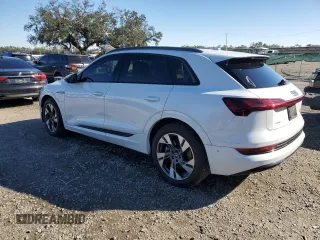 2022 Audi e-tron Premium with VIN WA1AAAGE1NB019221, listed as a Copart auction lot 41872005 with 47,890 mi miles and Salvage Title. Bid and sale history available at DreamBid. Image 2.