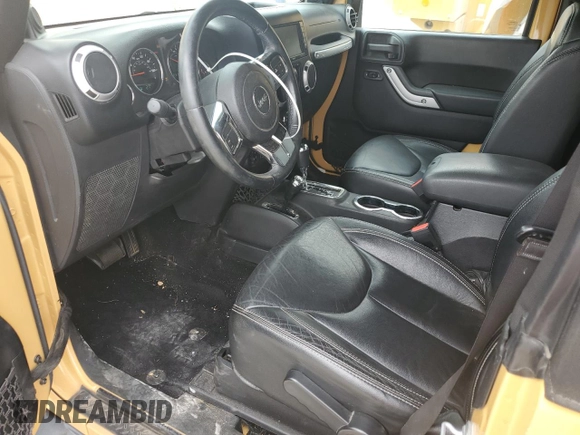 2014 Jeep Wrangler Sahara with VIN 1C4AJWBG8EL144691, listed as a Copart auction lot 71172514 with 111,322 mi miles and Salvage title. Bid and sale history available at DreamBid. Image 8.
