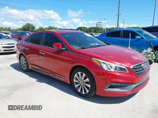 2017 Hyundai Sonata Sport with VIN 5NPE34AF2HH468155, listed as a IAAI auction lot 40411186 with 75,887 mi miles and . Bid and sale history available at DreamBid. Image 1.