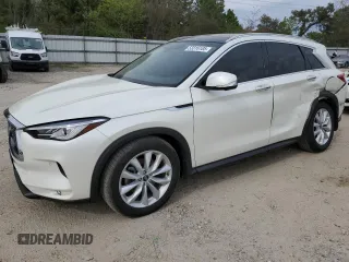 2019 Infiniti QX50 Essential with VIN 3PCAJ5M38KF121754, listed as a Copart auction lot 53316185 with 50,966 mi miles and Salvage title. Bid and sale history available at DreamBid. Image 1.