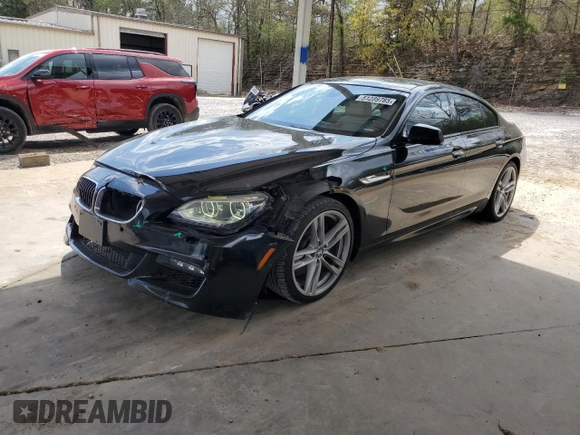 2014 BMW 6 Series 640i z VIN WBA6A0C5XED317733, wystawiony jako Copart lot #51289785 z przebiegiem 120 455 mil mil oraz Szkoda całkowita • Salvage title. Historia ofert i sprzedaży dostępna na DreamBid. Obrazek 1.