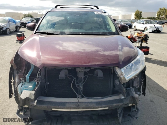 2017 Toyota Highlander XLE with VIN 5TDJZRFH6HS416431, listed as a Copart auction lot 50658395 with 183,269 mi miles and Salvage Title. Bid and sale history available at carsss.com. Image 5.