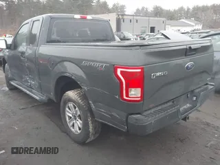 2017 Ford F-150 XL with VIN 1FTEX1E89HKD96516, listed as a IAAI auction lot 41609804 with 166,019 mi miles. Bid and sale history available at carsss.com. Image 3.