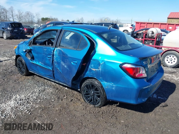 2022 Mitsubishi Mirage ES z VIN ML32FUFJ7NHF08253, wystawiony jako IAAI lot #41639044 z przebiegiem 35 870 mil mil oraz . Historia ofert i sprzedaży dostępna na DreamBid. Obrazek 3.