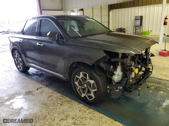 2022 Hyundai Palisade Calligraphy with VIN KM8R74HE6NU406645, listed as a Copart auction lot 44966305 with 47,795 mi miles and Salvage Title. Bid and sale history available at carsss.com. Image 4.